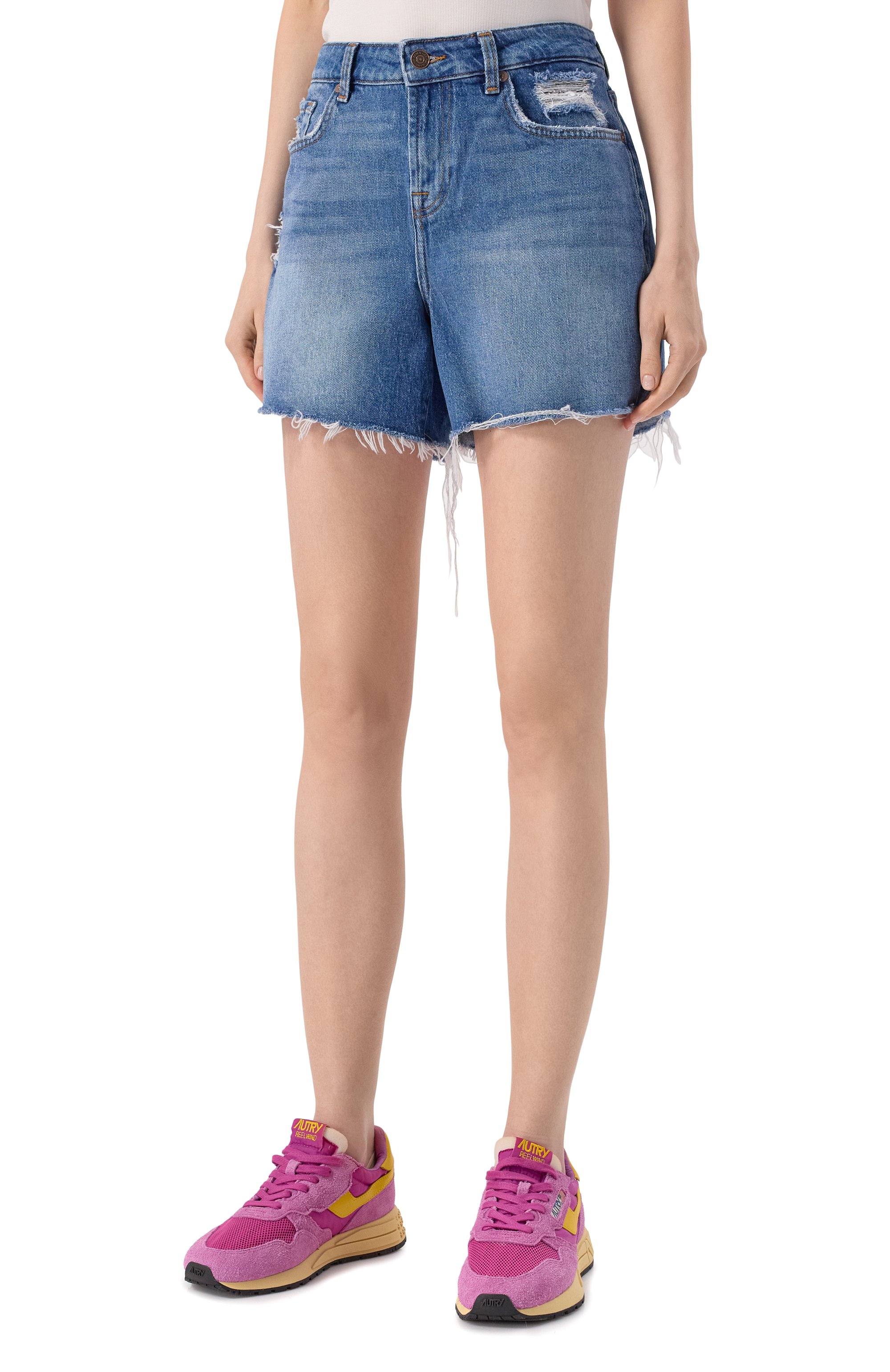 Джинсовые шорты 7 FOR ALL MANKIND, арт. 7U668C10WED, фото 3