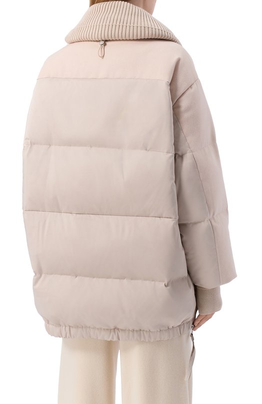 Пуховик из шерсти и вискозы Duno BLANCA/PRAT0 MESTRE Кремовый  BLANCA/PRAT0 MESTRE Фото 4