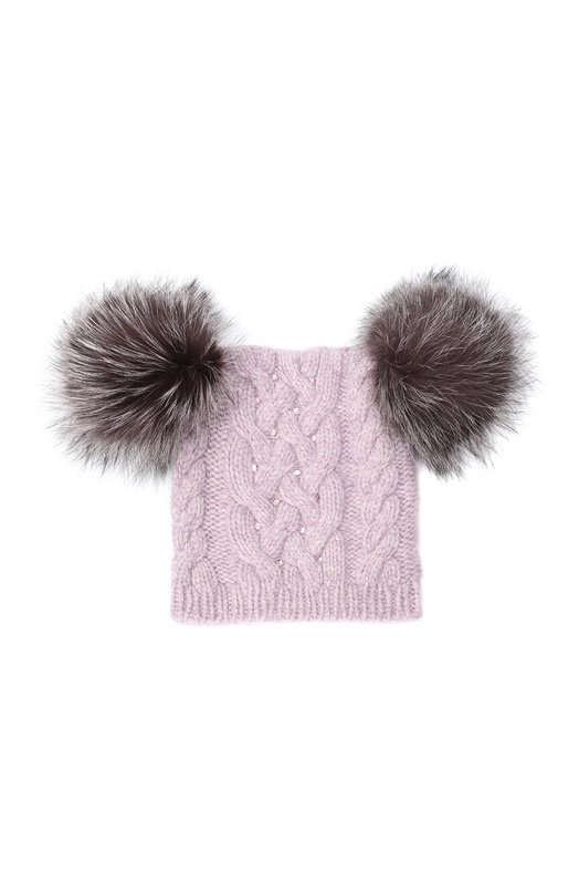 Кашемировая шапка William Sharp kids Сиреневый, фото 2