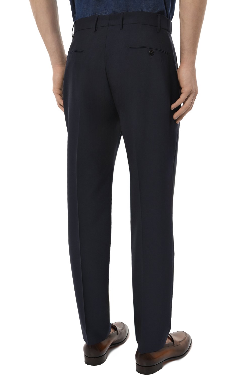 Брюки из шерсти и хлопка ANDREA CAMPAGNA, арт. GL0BE, фото 4