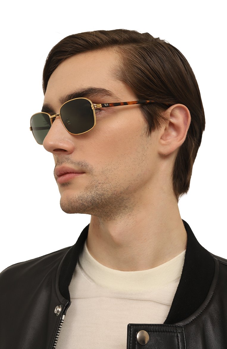 Женские солнцезащитные очки RAY-BAN коричневого цвета, арт. 3690-001/31 | Фото 3 (Тип очков: С/з; Кросс-КТ: С/з-унисекс; Региональные ограничения белый список (Axapta Mercury): Не проставлено; Нос: Не проставлено; Материал: Металл; Оптика Гендер: оптика-унисекс; Очки форма: Прямоугольные)