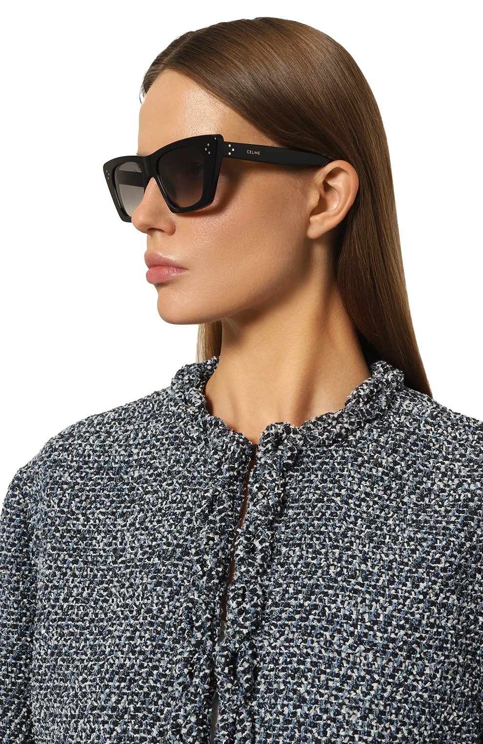 Солнцезащитные очки CELINE черного цвета по цене 79200 руб., арт. CL40187I 01F, фото 2 Солнцезащитные очки CELINE, арт. CL40187I 01F, фото 2
