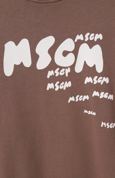 Хлопковый свитшот MSGM KIDS, арт. S5MSJBSW010, фото 3