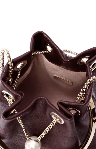 Сумка bon bon JIMMY CHOO бордового цвета по цене 131500 руб., арт. B0N B0N/TYT, фото 5 Сумка bon bon JIMMY CHOO, арт. B0N B0N/TYT, фото 5
