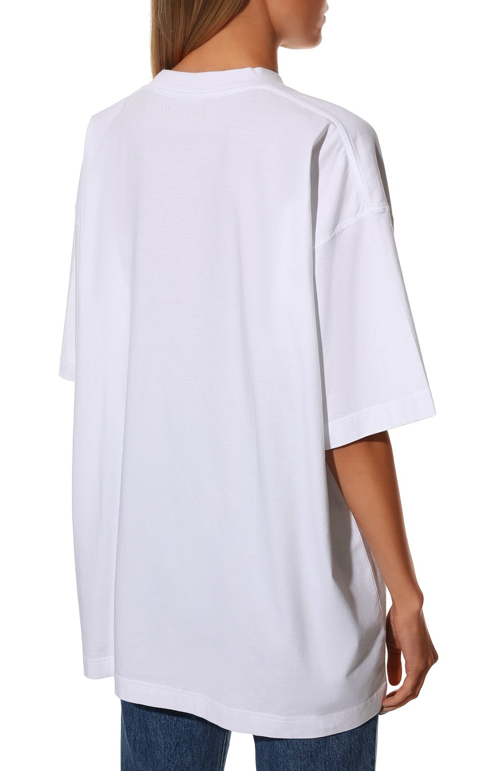 Хлопковая футболка VETEMENTS,  арт. UA53TR140W 1610/W, фото 4