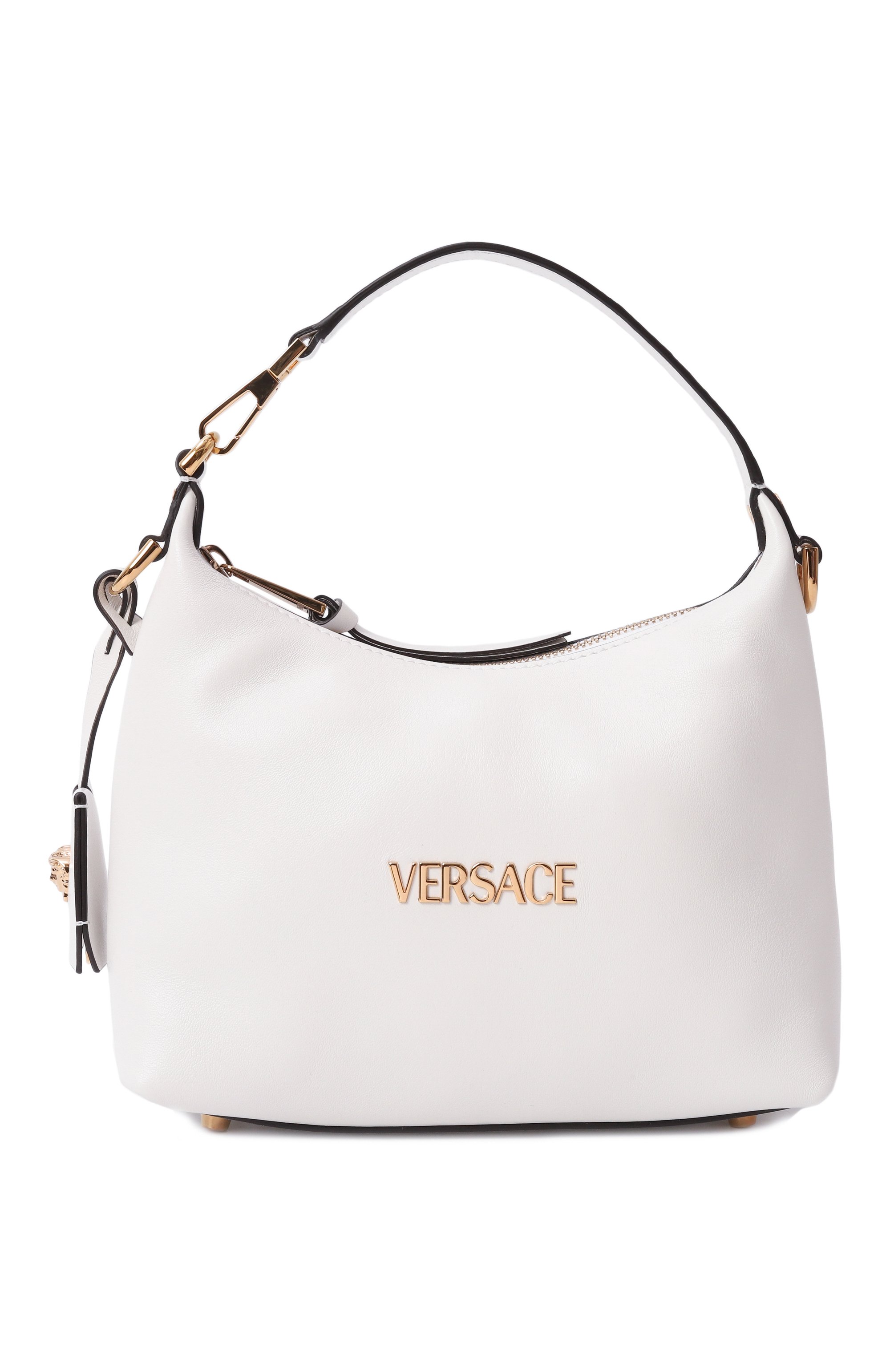 Сумка versace tag VERSACE белого цвета по цене 191000 руб., арт. 1018302/1A13171, фото 1 Сумка versace tag VERSACE, арт. 1018302/1A13171, фото 1