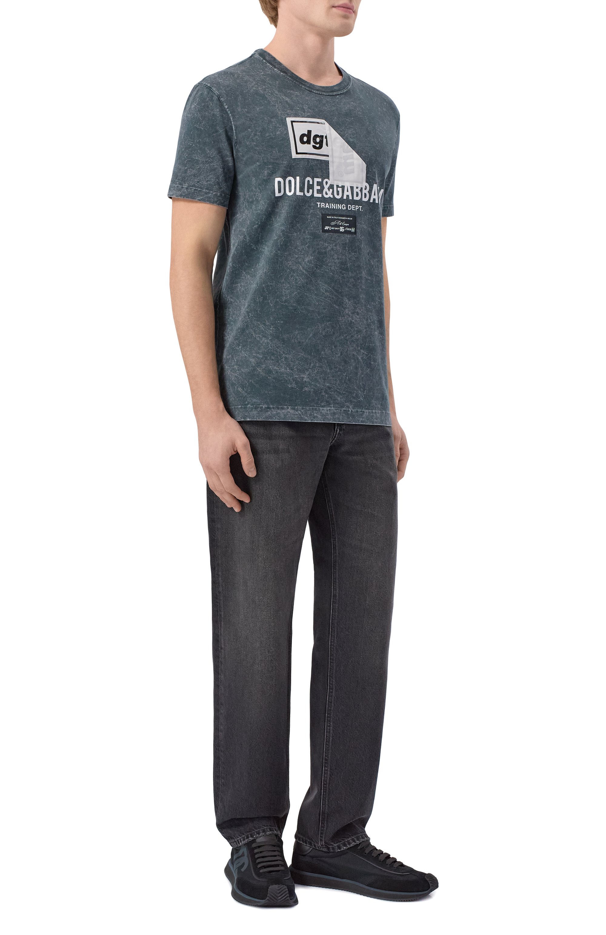 Джинсы luxury DOLCE & GABBANA темно-серого цвета по цене 89950 руб., арт. GYQFCD/G80M9, фото 2 Джинсы luxury DOLCE & GABBANA, арт. GYQFCD/G80M9, фото 2