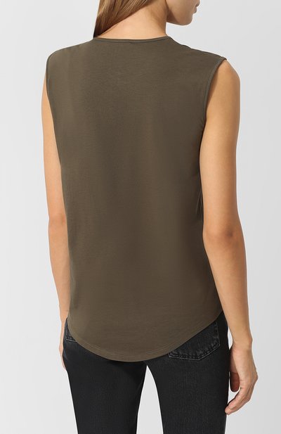 Хлопковый топ с логотипом бренда BALMAIN, арт. 158010/326I, фото 4