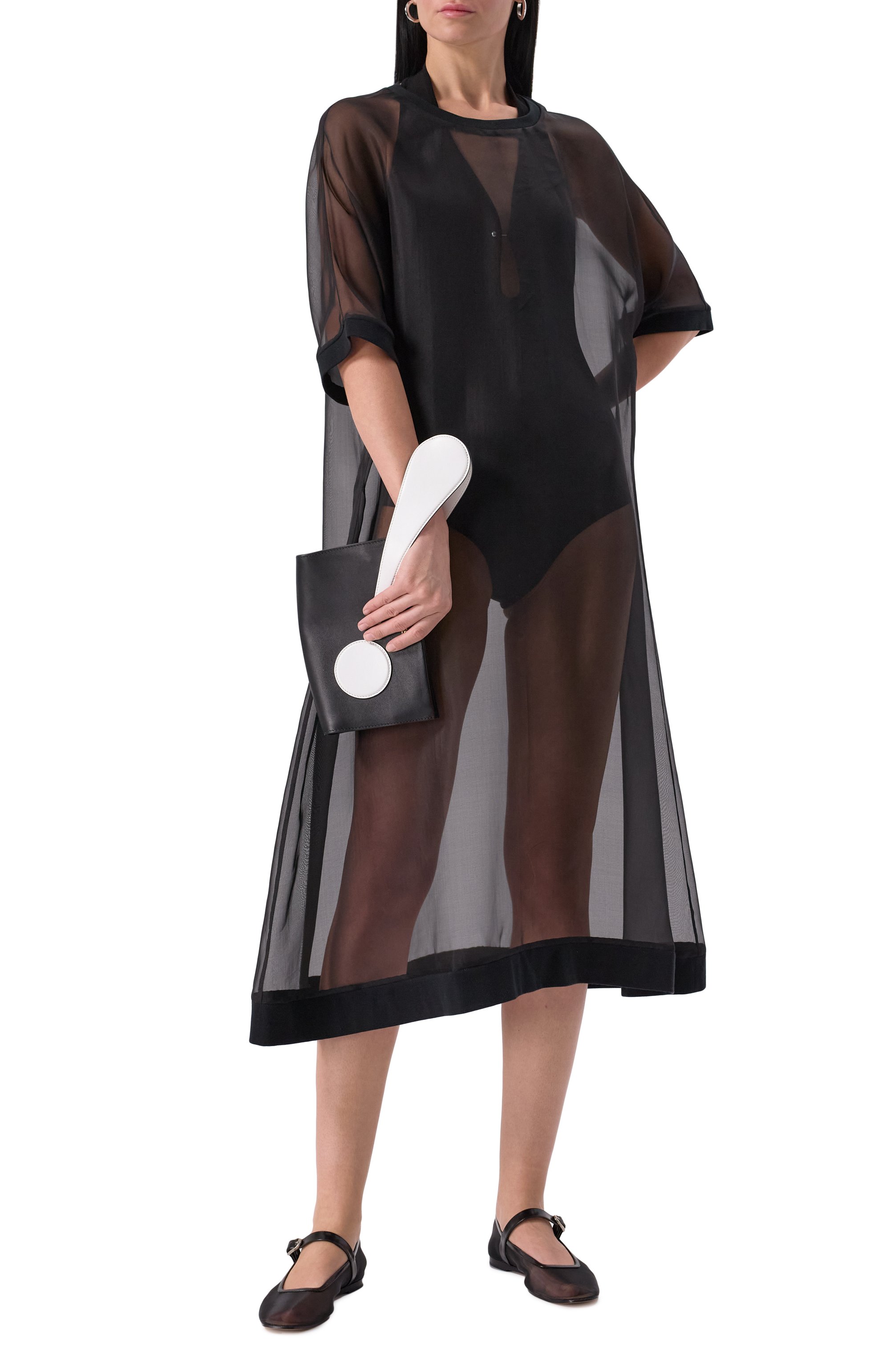 Платье из шелка и хлопка MIDGARD PARIS, арт. TS702-SK-BK, фото 2