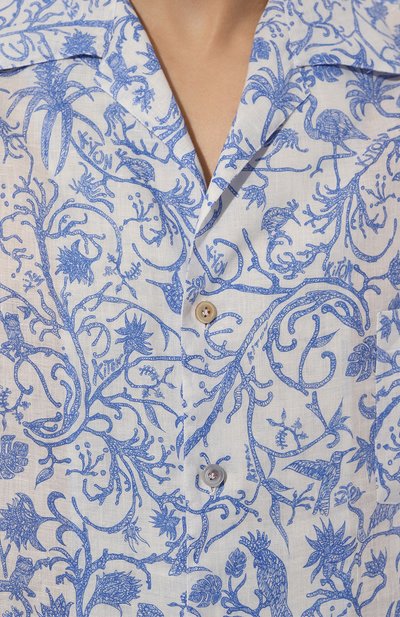 Льняная рубашка KITON, арт. UMC028H08902, фото 5