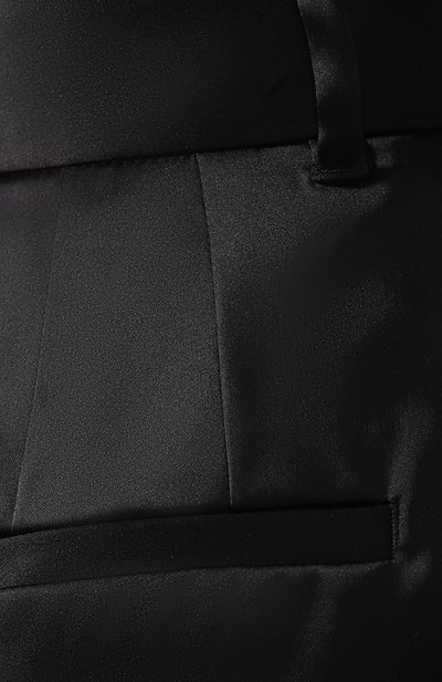 Брюки с отворотами DOLCE & GABBANA черного цвета по цене 99500 руб., арт. FTBDAT/FURHU, фото 5 Брюки с отворотами DOLCE & GABBANA, арт. FTBDAT/FURHU, фото 5