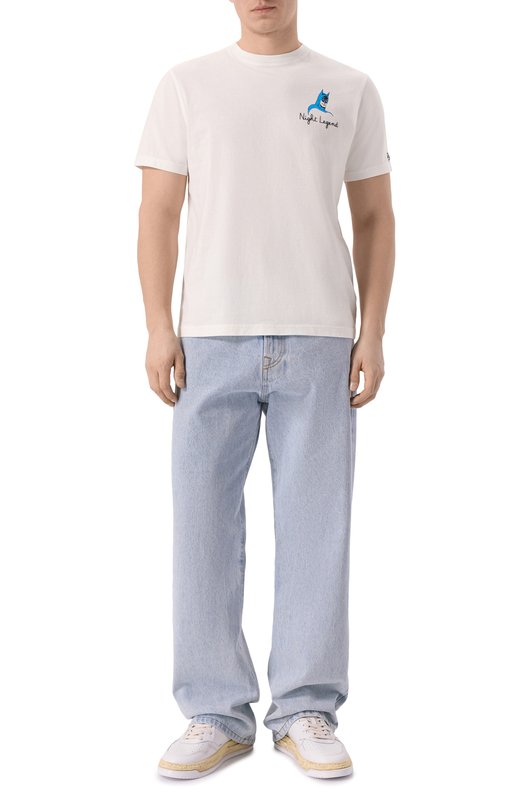 Хлопковая футболка MC2 Saint Barth ARN0001-03069I/ARN0TT Белый  ARN0001-03069I/ARN0TT Фото 2