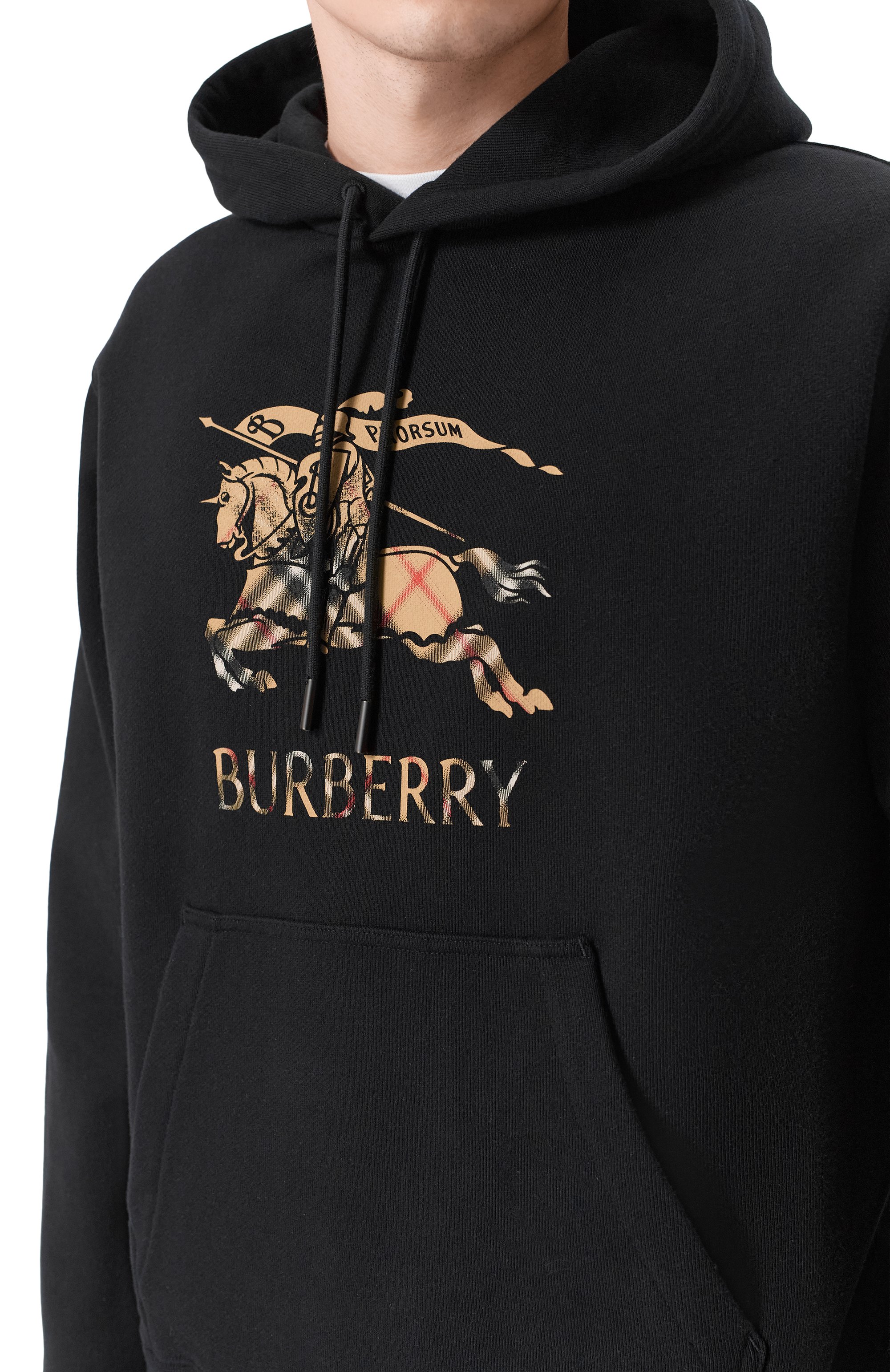 Хлопковое худи BURBERRY черного цвета по цене 96250 руб., арт. 8119021, фото 5 Хлопковое худи BURBERRY, арт. 8119021, фото 5