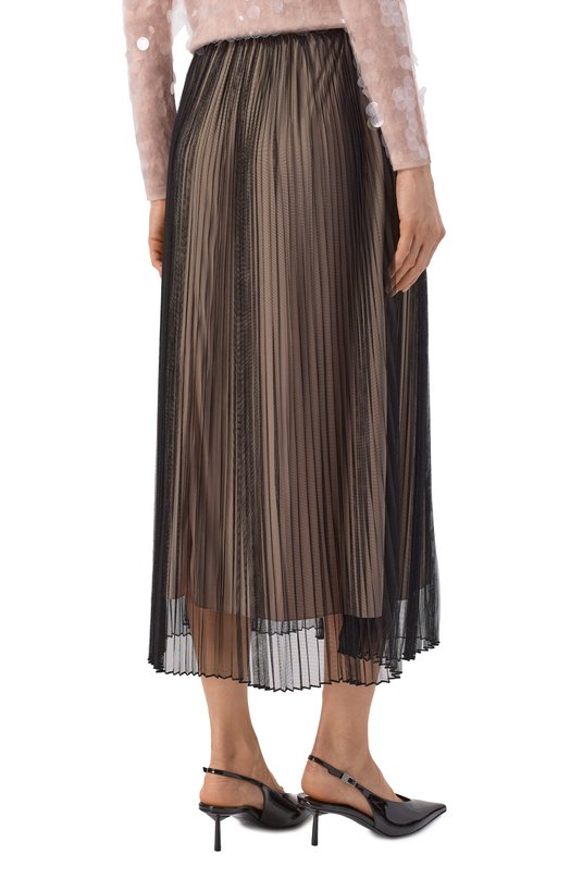 Плиссированная юбка Weekend Max Mara BABY Чёрный  BABY Фото 4