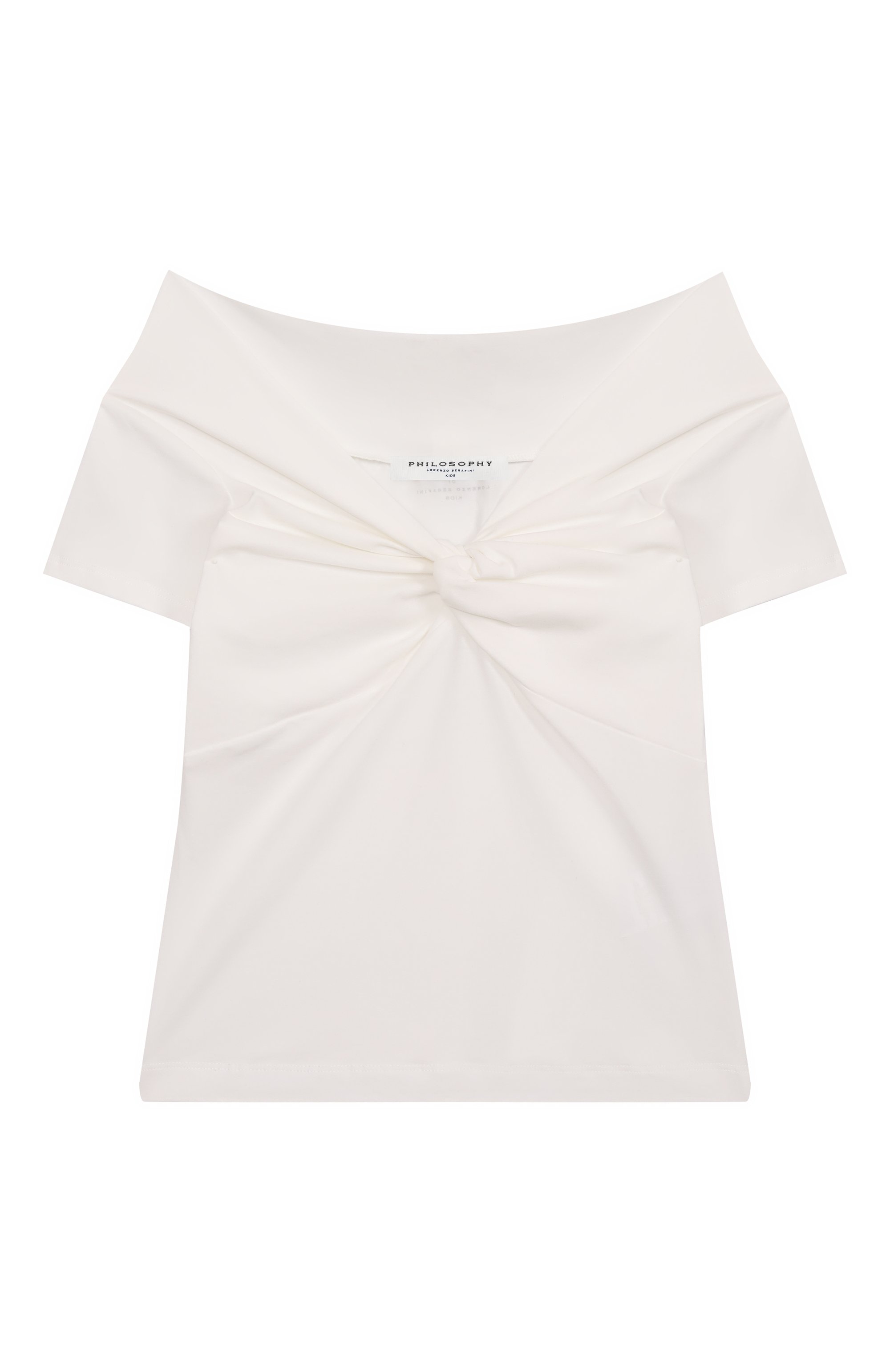 Хлопковая футболка PHILOSOPHY DI LORENZO SERAFINI KIDS, арт. I1E618/5202/12-14, фото 1