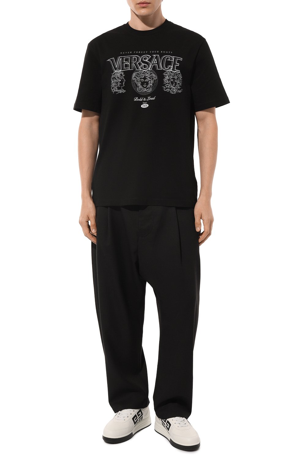 Хлопковая футболка VERSACE, арт. 1013302/1A11408, фото 2