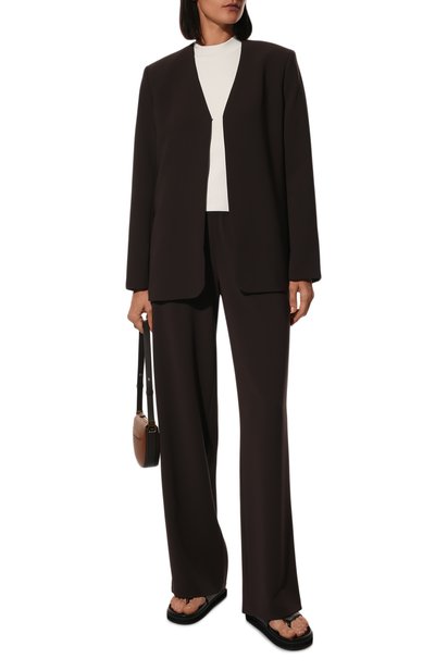 Жакет из вискозы AGREEG коричневого цвета по цене 65000 руб., арт. 13080934, фото 2 Жакет из вискозы AGREEG, арт. 13080934, фото 2