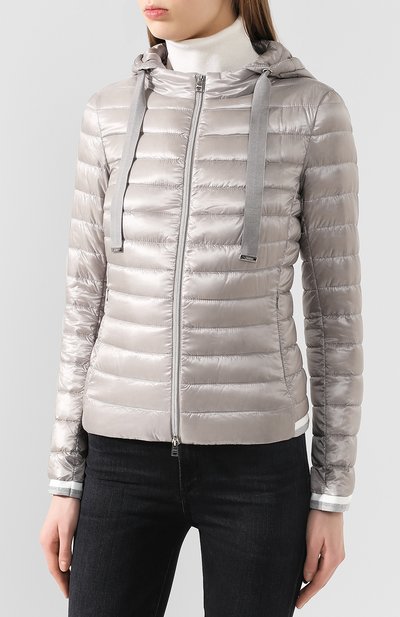 Пуховая куртка HERNO серого цвета по цене 43650 руб., арт. PI1060D/12017, фото 3 Пуховая куртка HERNO, арт. PI1060D/12017, фото 3