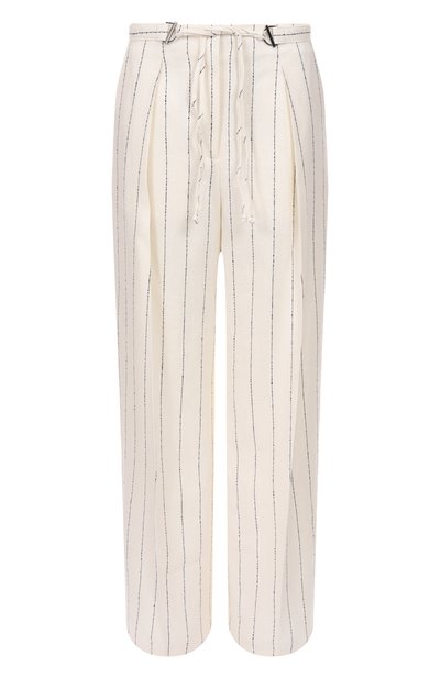 Женские брюки изо льна и вискозы BOSS, арт. 50538216