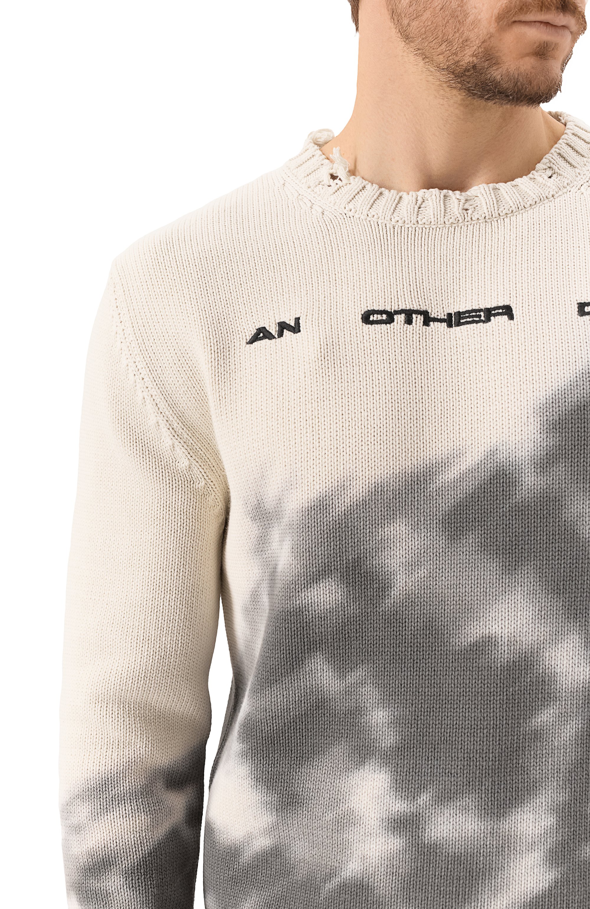 Хлопковый свитер AN OTHER DATE разноцветного цвета по цене 39400 руб., арт. S25MA0DJP200, фото 5 Хлопковый свитер AN OTHER DATE, арт. S25MA0DJP200, фото 5