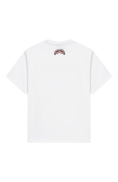 Хлопковая футболка SPRAYGROUND, арт. SPY1436WHT/MAKES THE W0RLD G0 R0UND WHITE 0VER T-S