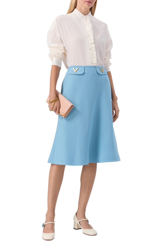 Кожаные туфли Preshoes 55 Valentino 7W2S0MC6/DHS Кремовый  7W2S0MC6/DHS Фото 3