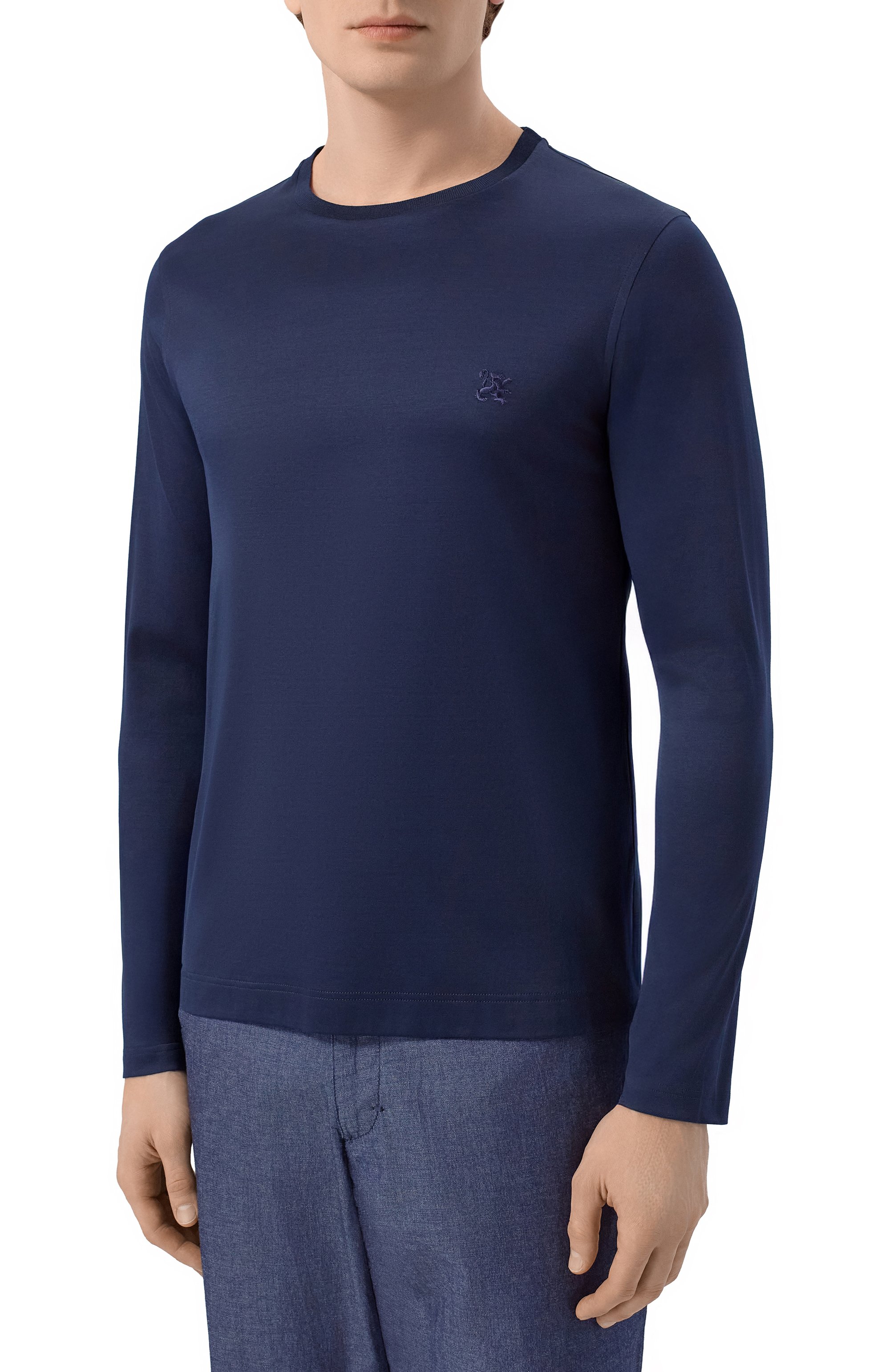 Хлопковый лонгслив ZILLI, арт. TSR04BM0100VLE000_002, фото 3