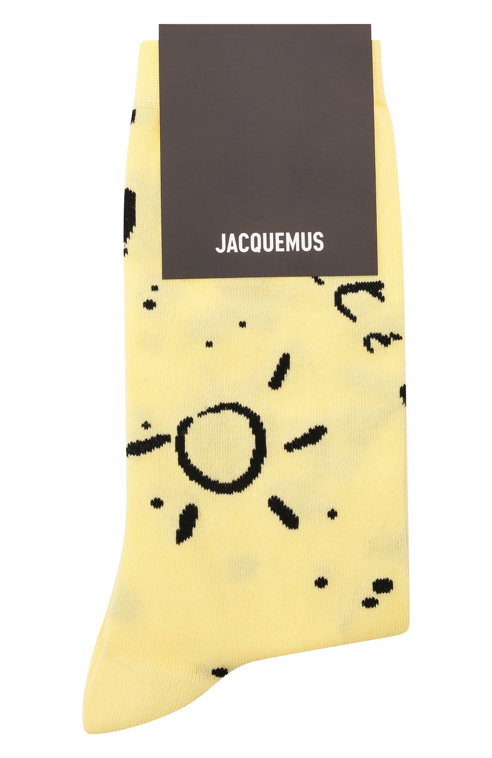 Хлопковые носки JACQUEMUS желтого цвета по цене 3620 руб., арт. 211AC26/501823, фото 1 Хлопковые носки JACQUEMUS, арт. 211AC26/501823, фото 1