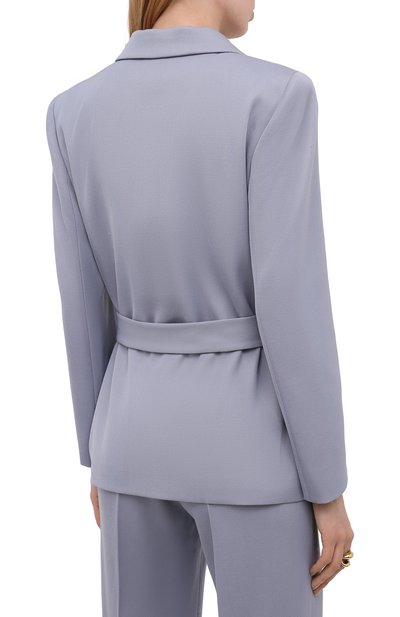 Шерстяной жакет GIORGIO ARMANI голубого цвета по цене 226500 руб., арт. 1WHGG0N0/T02N4, фото 4 Шерстяной жакет GIORGIO ARMANI, арт. 1WHGG0N0/T02N4, фото 4