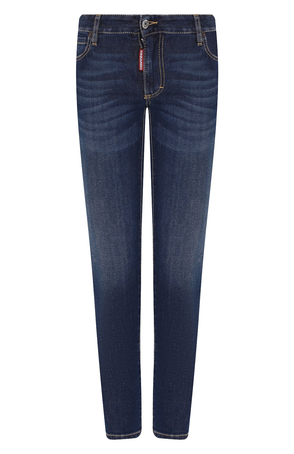 Джинсы DSQUARED2 синего цвета по цене 31150 руб., арт. S75LB0214/S30595, фото 1 Джинсы DSQUARED2, арт. S75LB0214/S30595, фото 1
