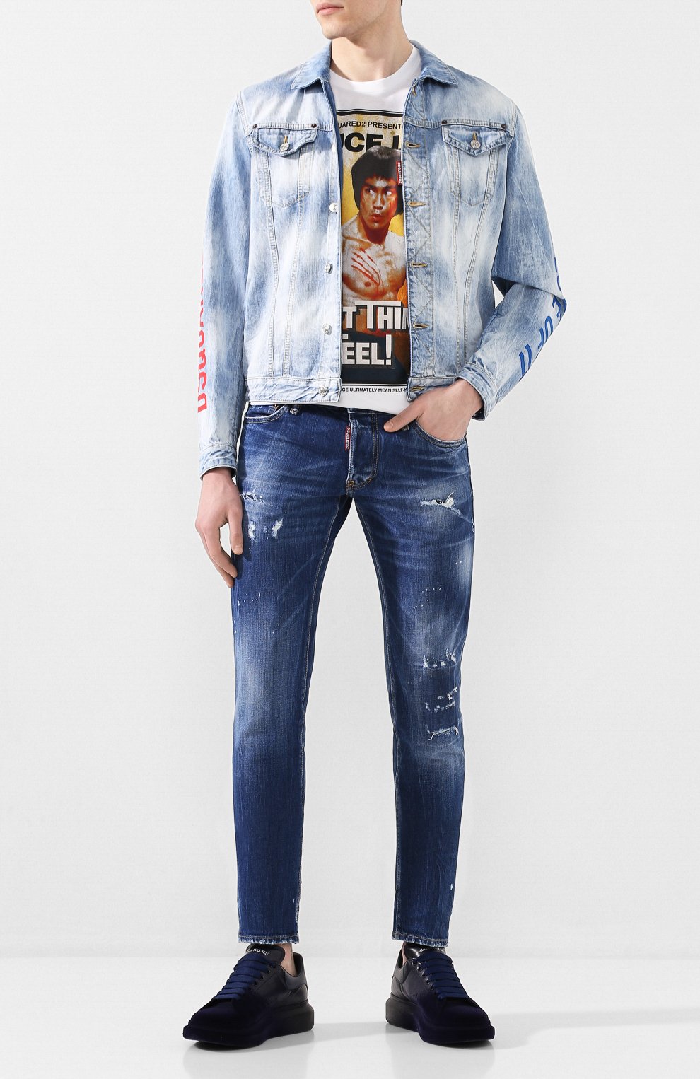 Хлопковая футболка DSQUARED2, арт. S71GD0919/S23009, фото 2