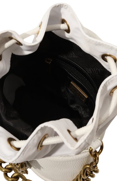 Сумка VERSACE JEANS COUTURE белого цвета по цене 22800 руб., арт. 75VA4BF3/ZS827, фото 5 Сумка VERSACE JEANS COUTURE, арт. 75VA4BF3/ZS827, фото 5