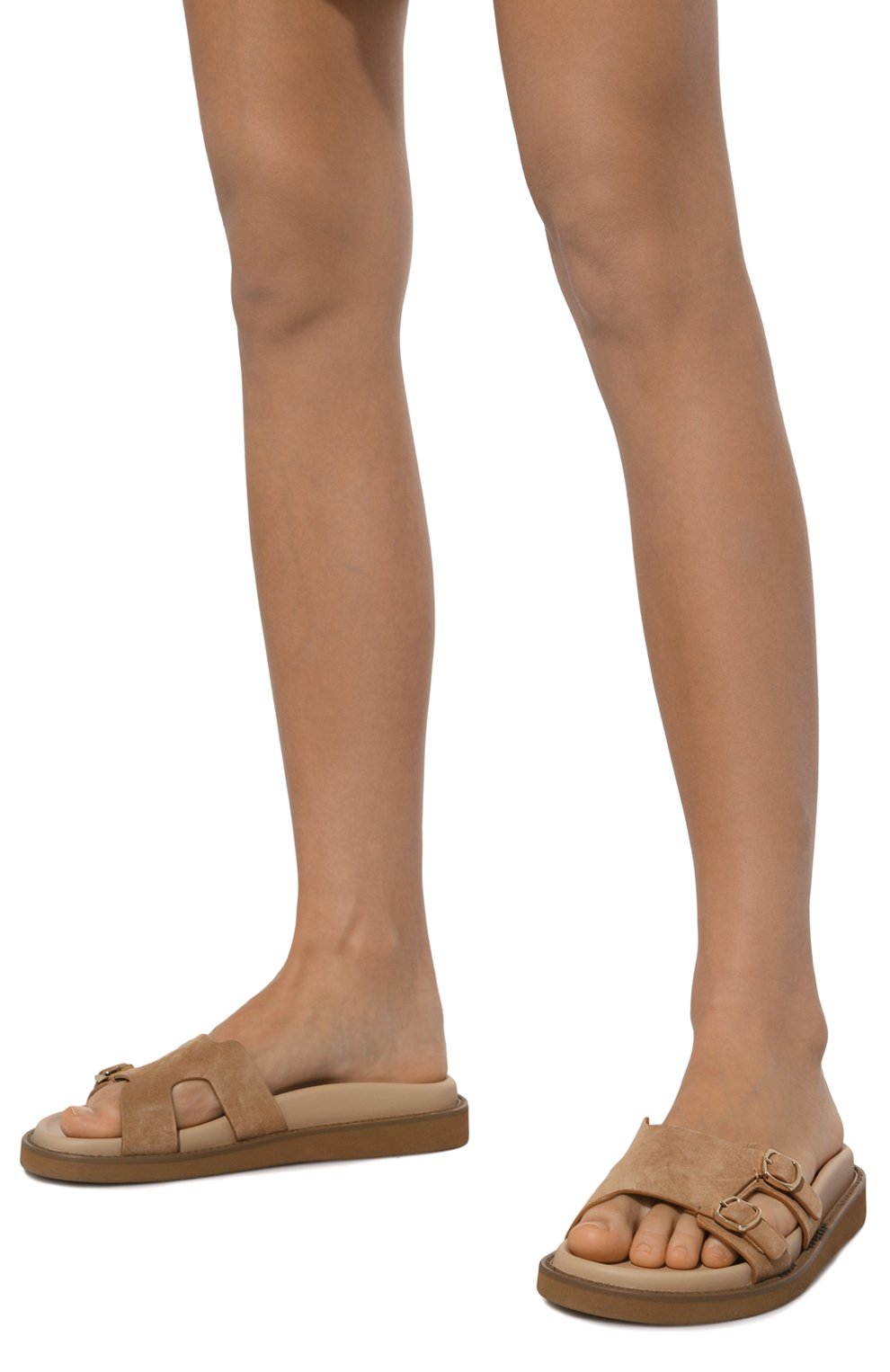 Замшевые шлепанцы SANTONI, арт. WHRI71034GGCTSW9M43, фото 3