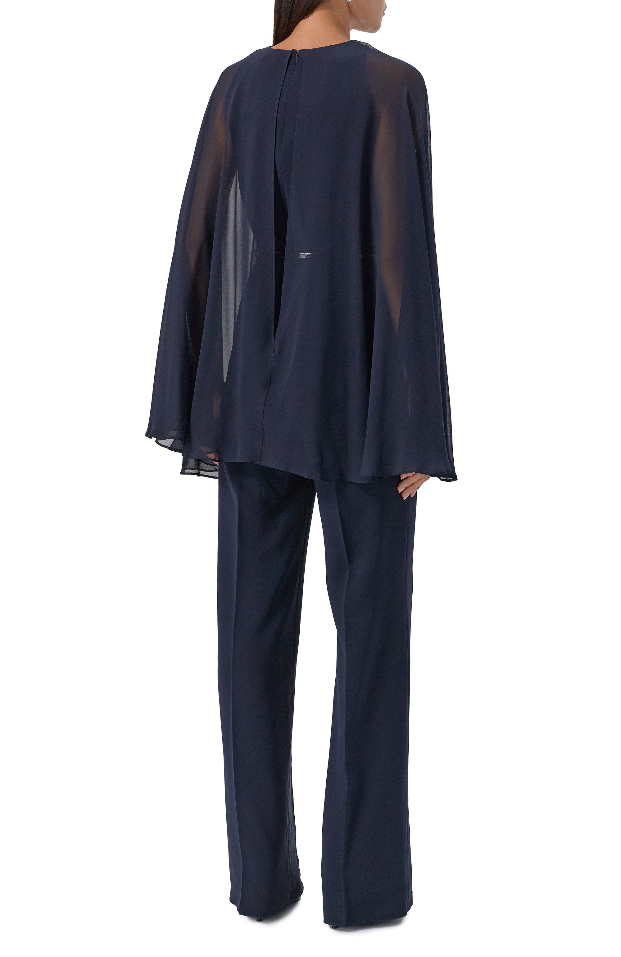 Комбинезон MAX MARA STUDIO темно-синего цвета по цене 115500 руб., арт. VERTICE, фото 4 Комбинезон MAX MARA STUDIO, арт. VERTICE, фото 4