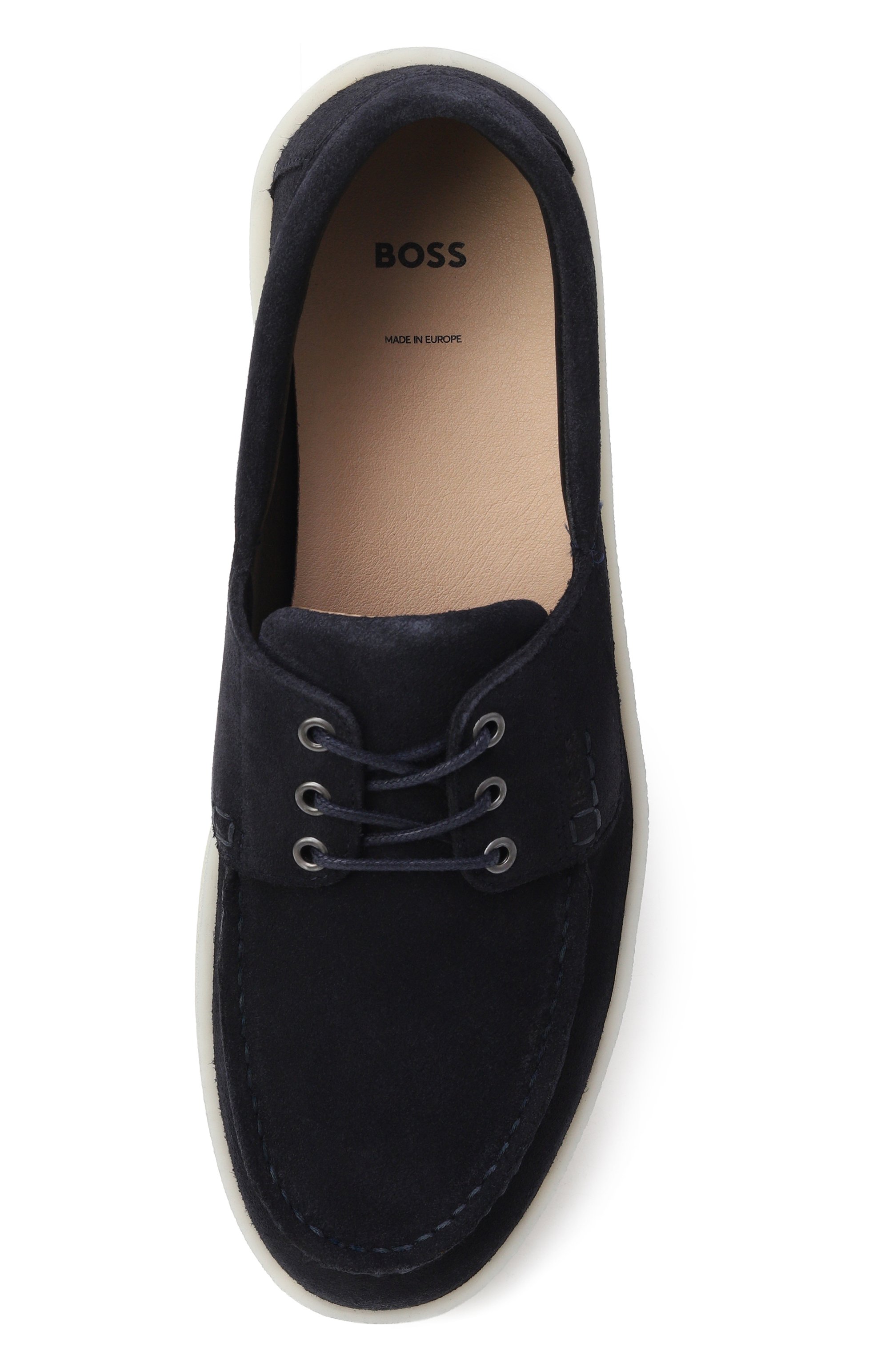 Замшевые топсайдеры randal BOSS темно-синего цвета по цене 30950 руб., арт. 50557725, фото 5 Замшевые топсайдеры randal BOSS, арт. 50557725, фото 5