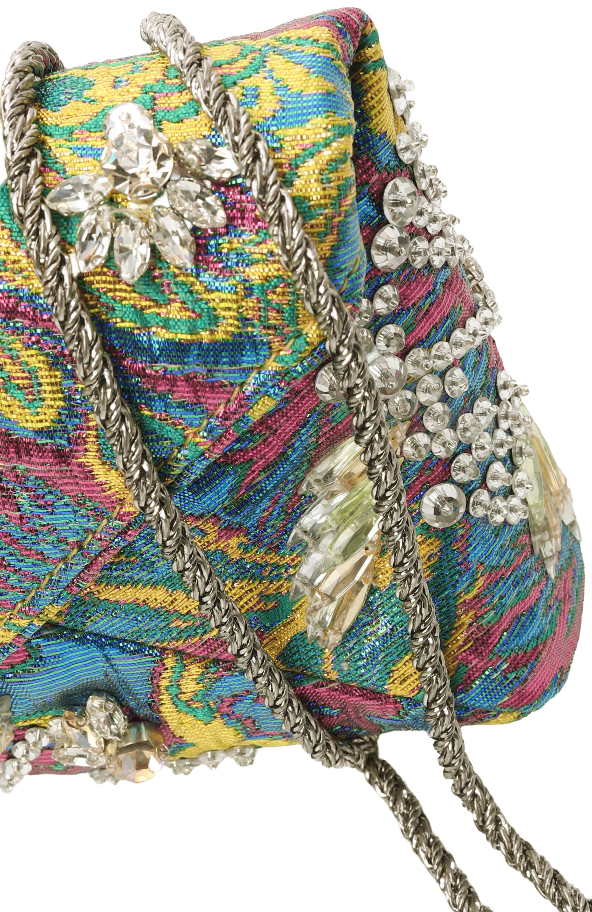 Клатч DRIES VAN NOTEN разноцветного цвета по цене 133000 руб., арт. 011511/3154, фото 6 Клатч DRIES VAN NOTEN, арт. 011511/3154, фото 6