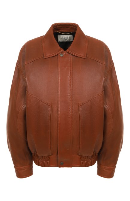 Женская кожаный бомбе�р SAINT LAURENT, арт. 824387/YC2TE