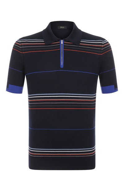 Мужская поло из хлопка и шелка ZILLI, арт. KZP002M0142VMUL00/64