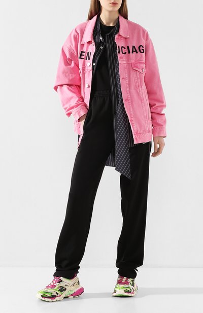 Джинсовая куртка BALENCIAGA розового цвета по цене 135000 руб., арт. 594386/TEW37, фото 2 Джинсовая куртка BALENCIAGA, арт. 594386/TEW37, фото 2