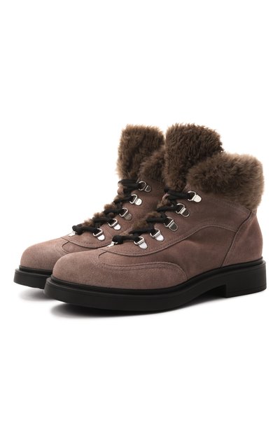 Женские замшевые ботинки loren mountain AGL, арт. D786504VG/K7511