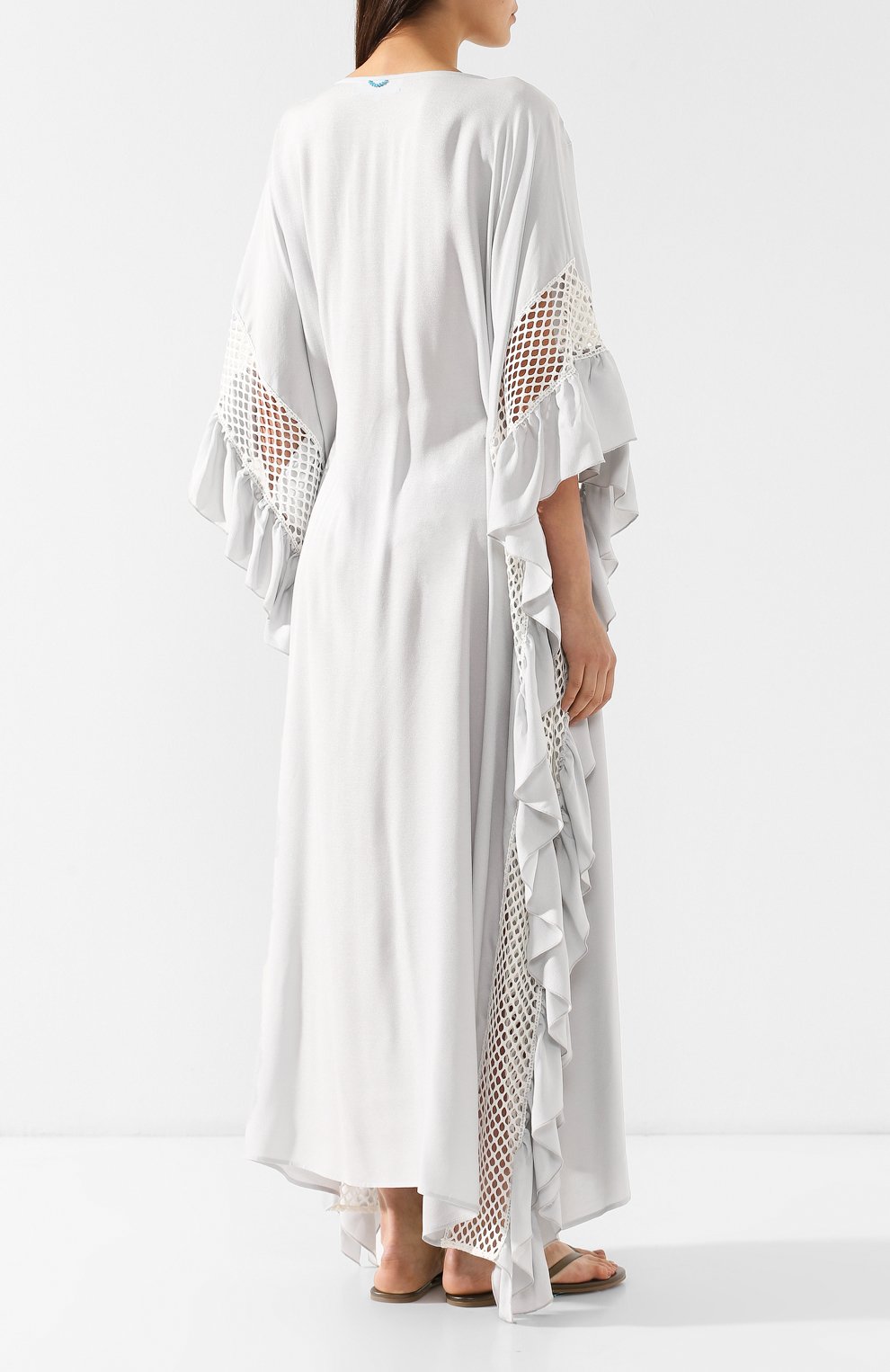 Туника из вискозы A MERE CO серебряного цвета по цене 62450 руб., арт. AMC/R19004, фото 4 Туника из вискозы A MERE CO, арт. AMC/R19004, фото 4