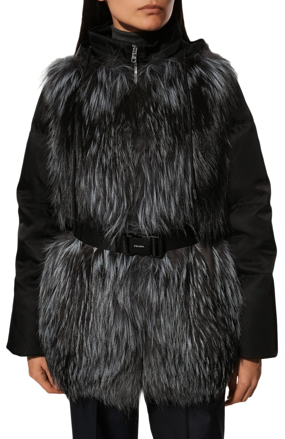 Комбинированная шуба PRADA, арт. 169092-1Y5C-F0012-211, фото 3