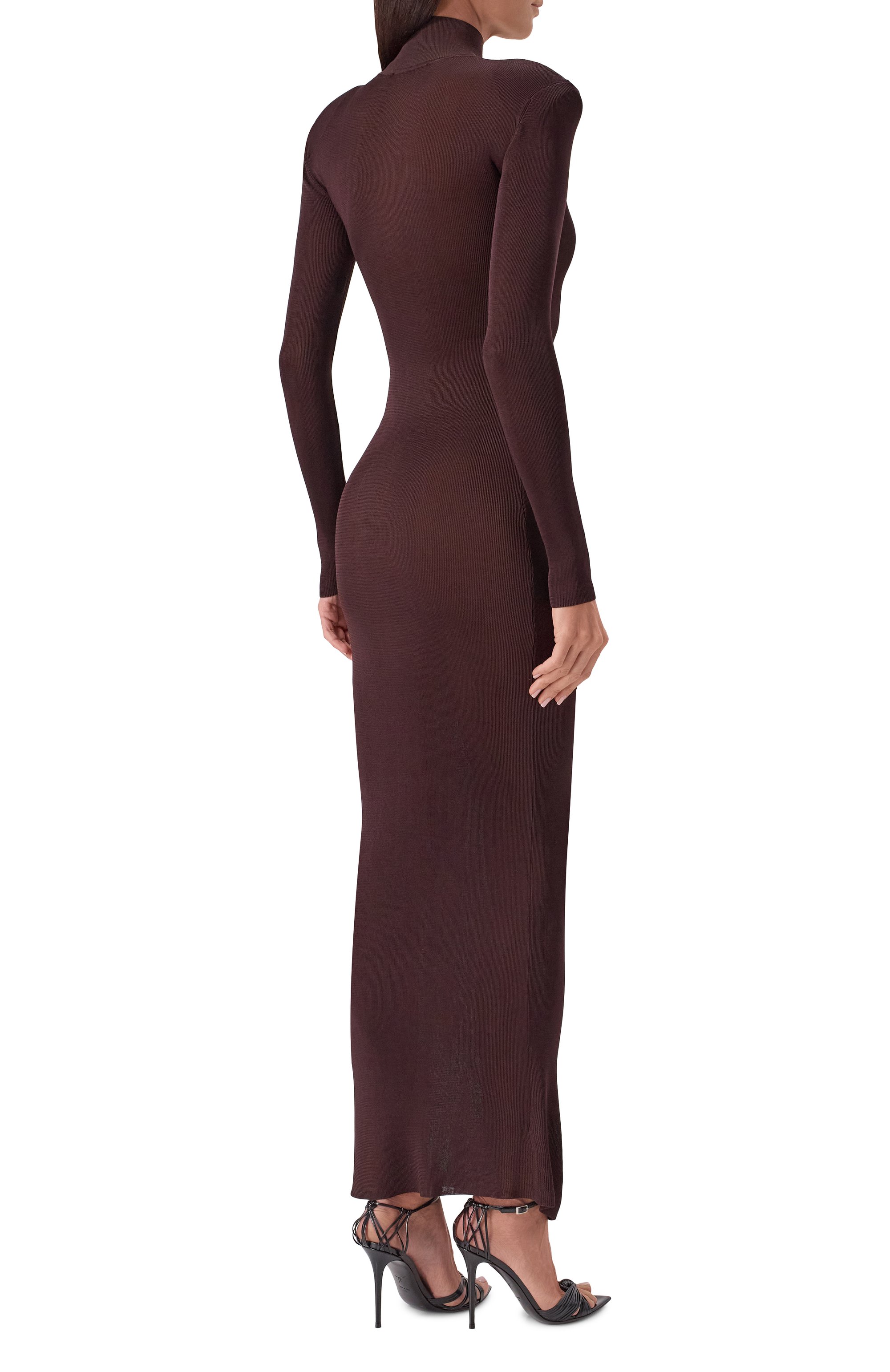 Платье из вискозы SELF-PORTRAIT, арт. SS25945XBR, фото 4