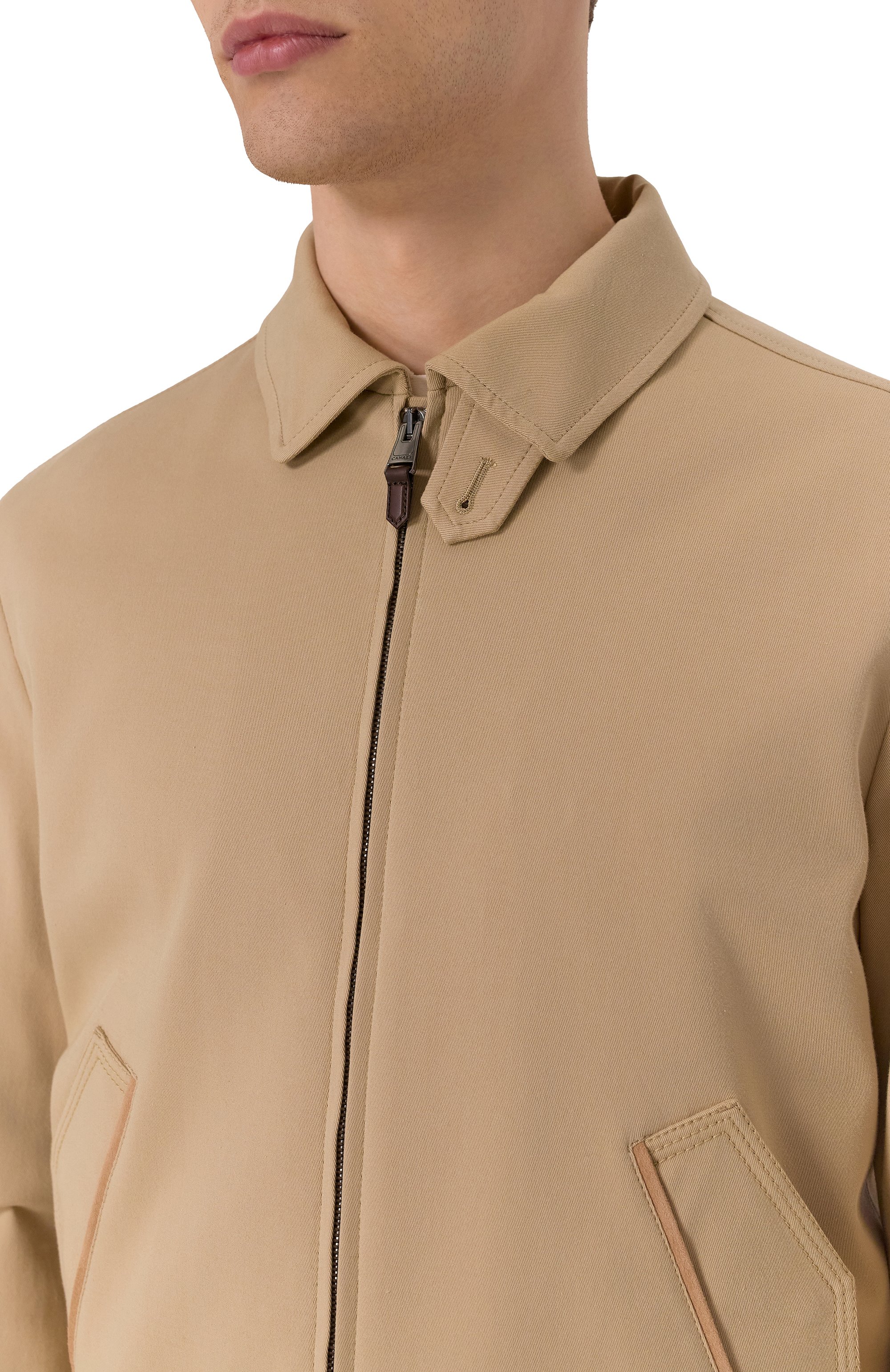 Бомбер из хлопка и лиоцелла CANALI, арт. O40962 SG03191, фото 5