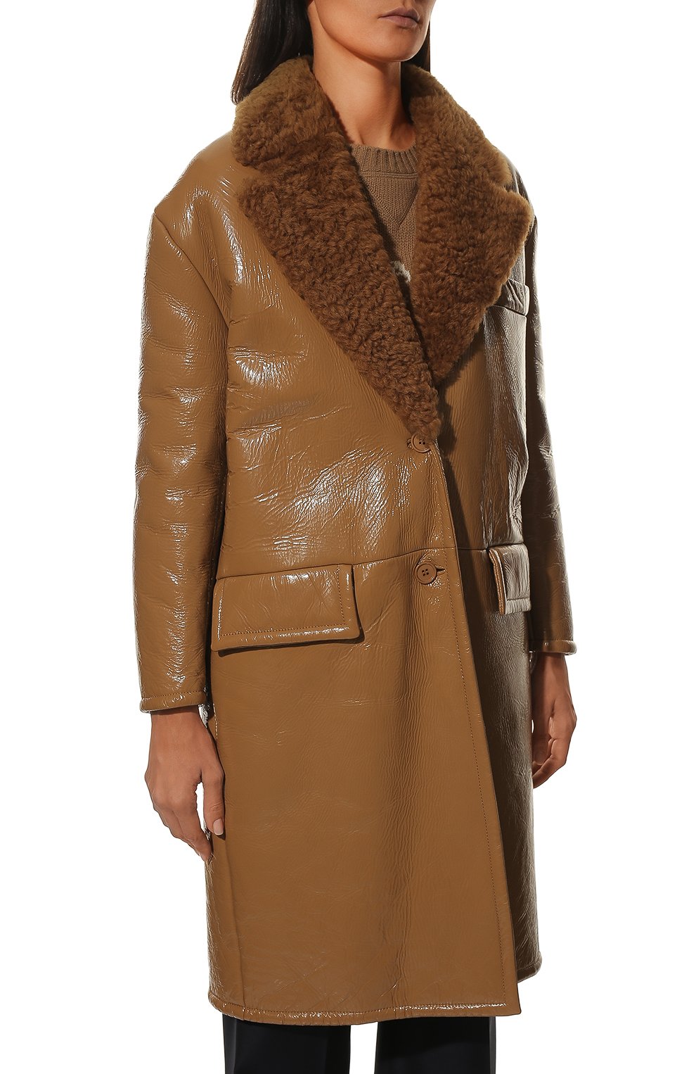 Дубленка из овчины PRADA, арт. 56967-32O-F0A5T, фото 3