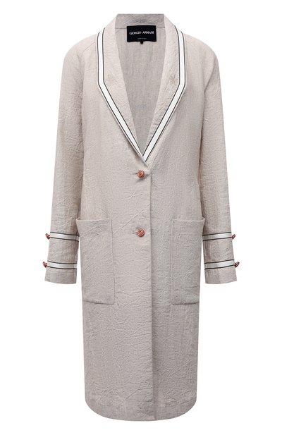 Льняное пальто GIORGIO ARMANI, арт. 1SH0L060/T022Q, фото 1