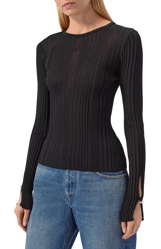 Пуловер из вискозы Blumarine 2M672A Чёрный  2M672A Фото 3