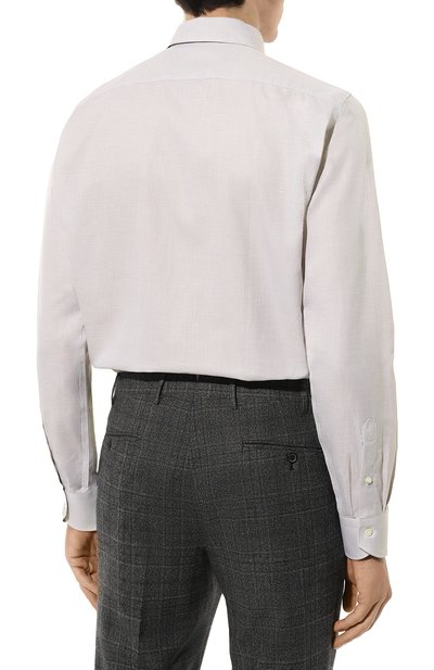 Сорочка из хлопка и льна CANALI, арт. N798/GR03205, фото 5