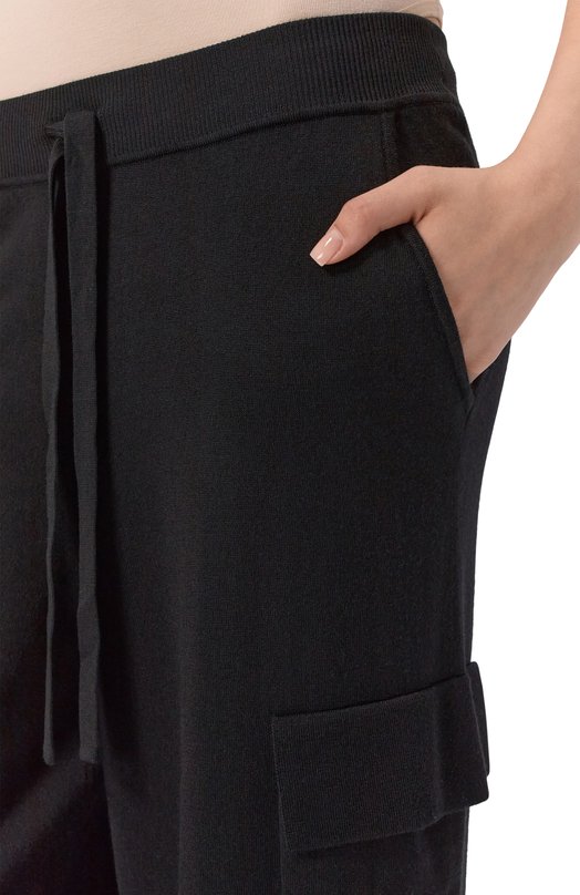 Брюки-карго из шерсти и кашемира P.A.R.O.S.H. LIME25-D570608 Чёрный  LIME25-D570608 Фото 5