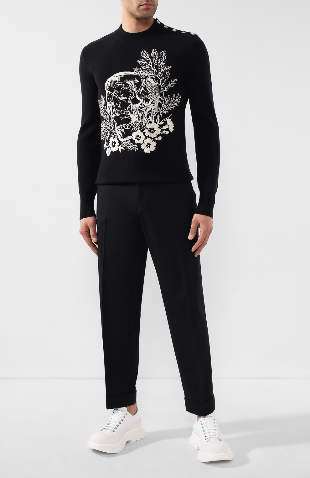 Шерстяной джемпер ALEXANDER MCQUEEN, арт. 603262/Q1WYJ, фото 2